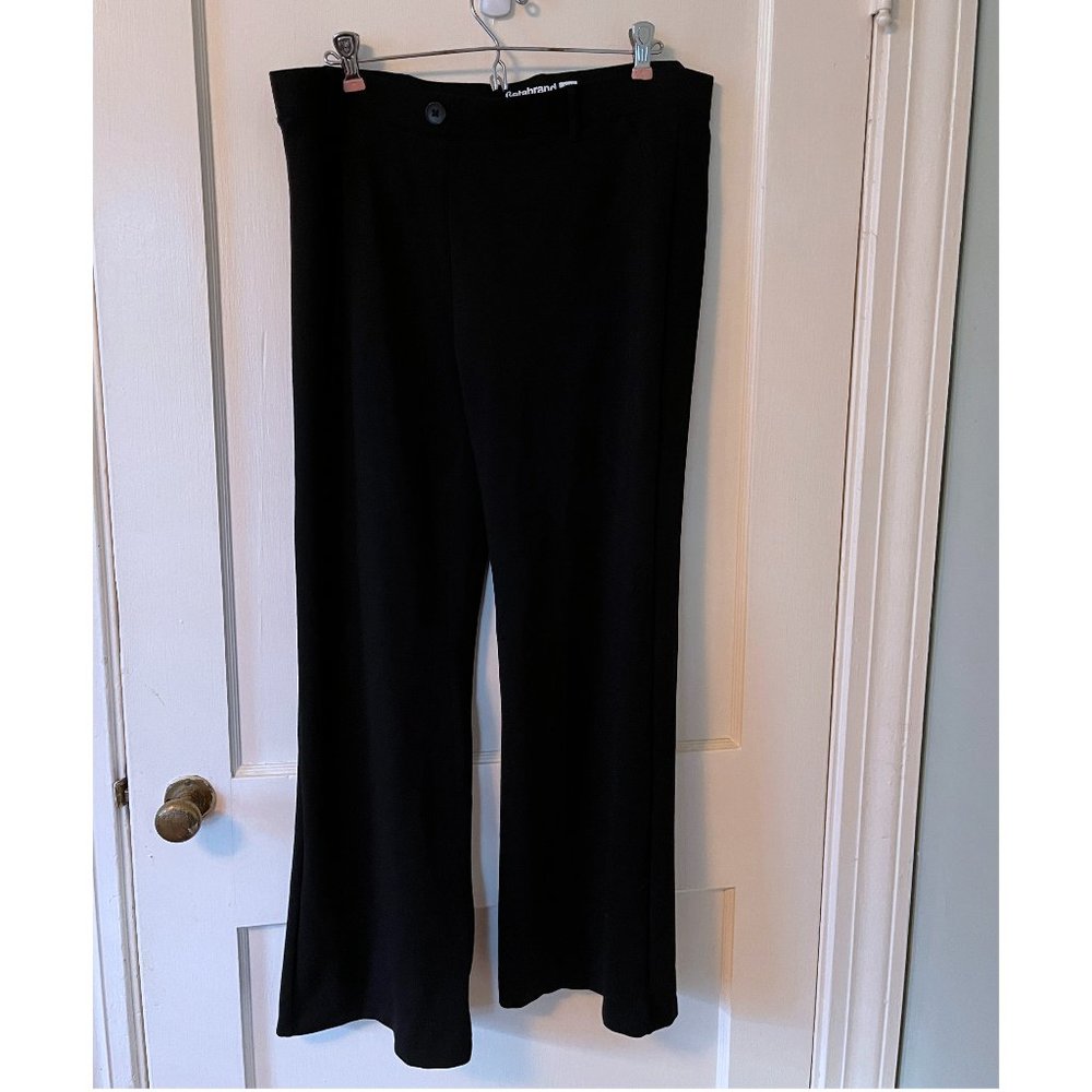 Betabrand Womens Classic Dress Pant Yoga Pant | Bootcut Black Size XL Petite